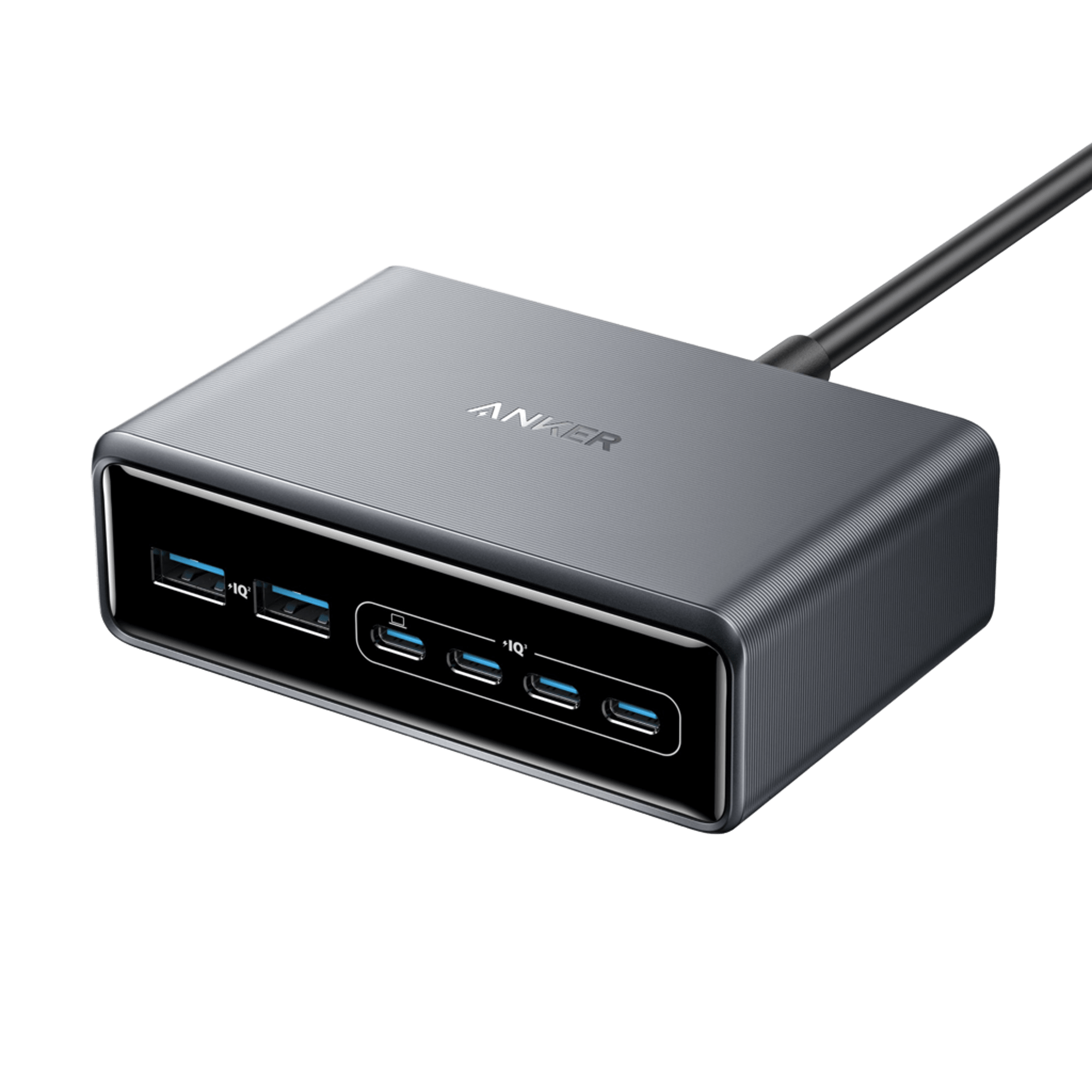 Anker Prime Charger (200W, 6 Ports, GaN) - Silver Anker Prime Charger (200W, 6 Ports, GaN) - Silver